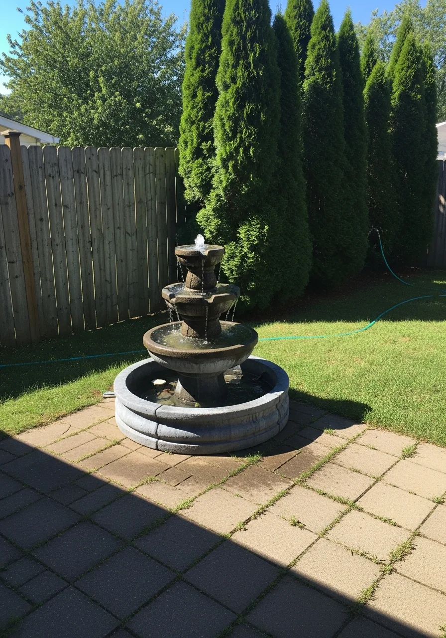 14. Outdoor Water Fountain
