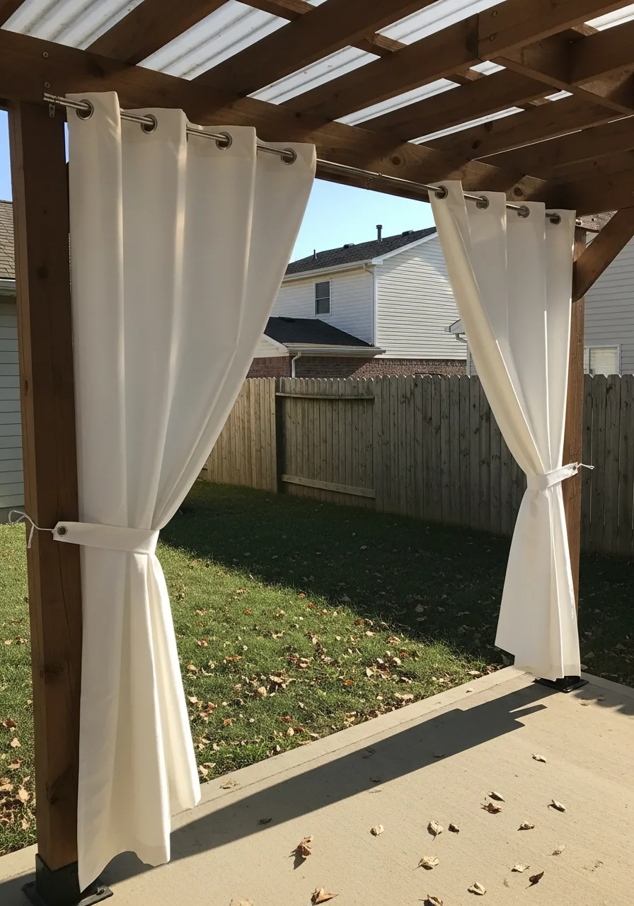 2. Outdoor Curtains