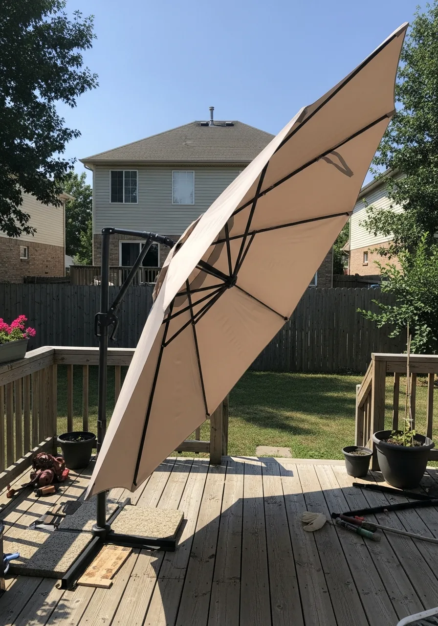 28. Cantilever Patio Umbrellas