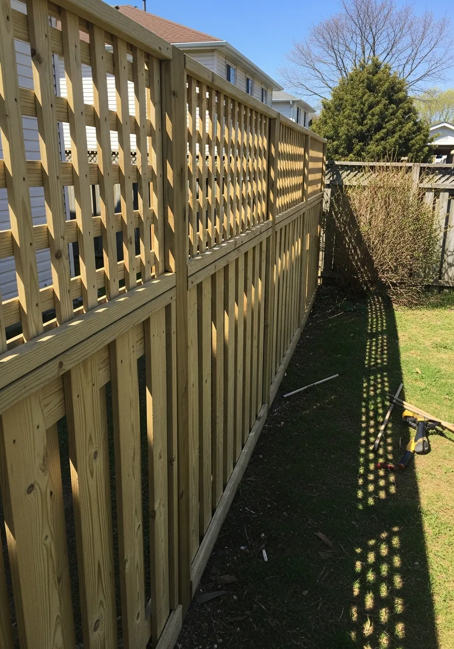 3. Wooden Lattice Panels