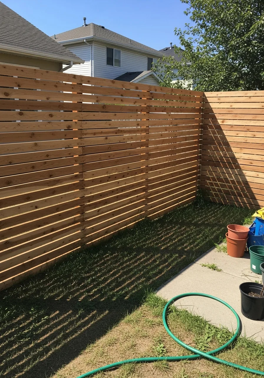 35. Horizontal Slat Fencing
