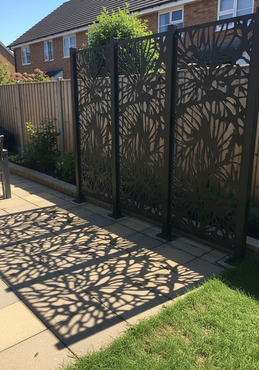 9. Metal Privacy Screens