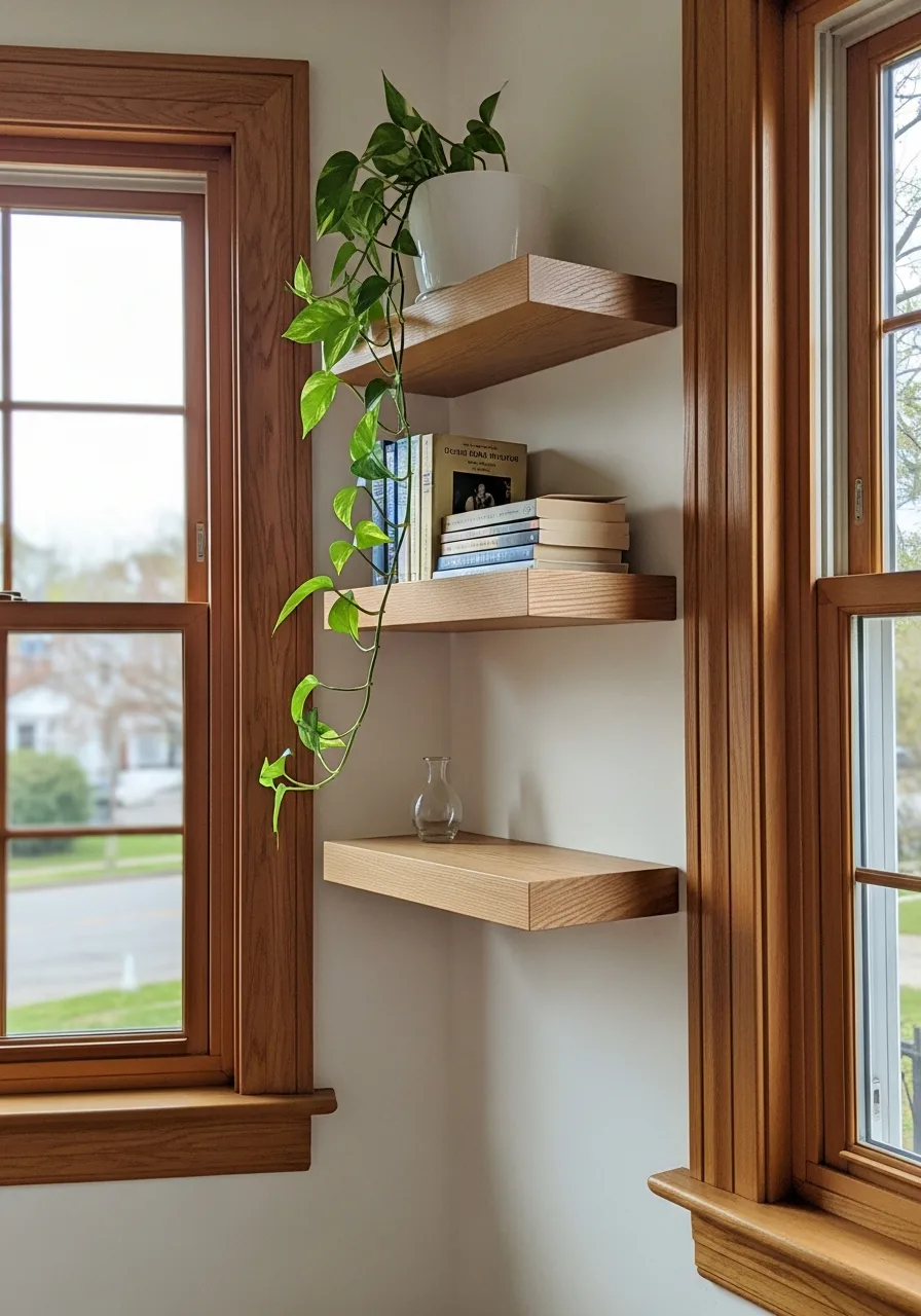 12. Floating Shelves Display