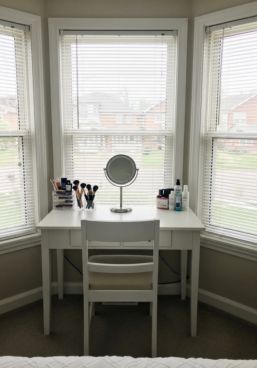 19. Window Vanity Setup