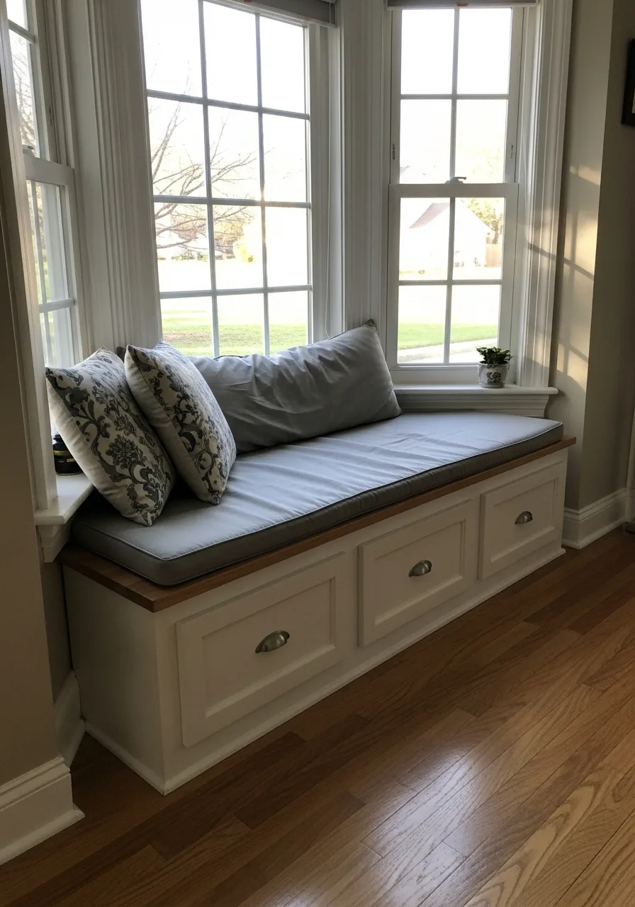 2. Built-In Storage Bench