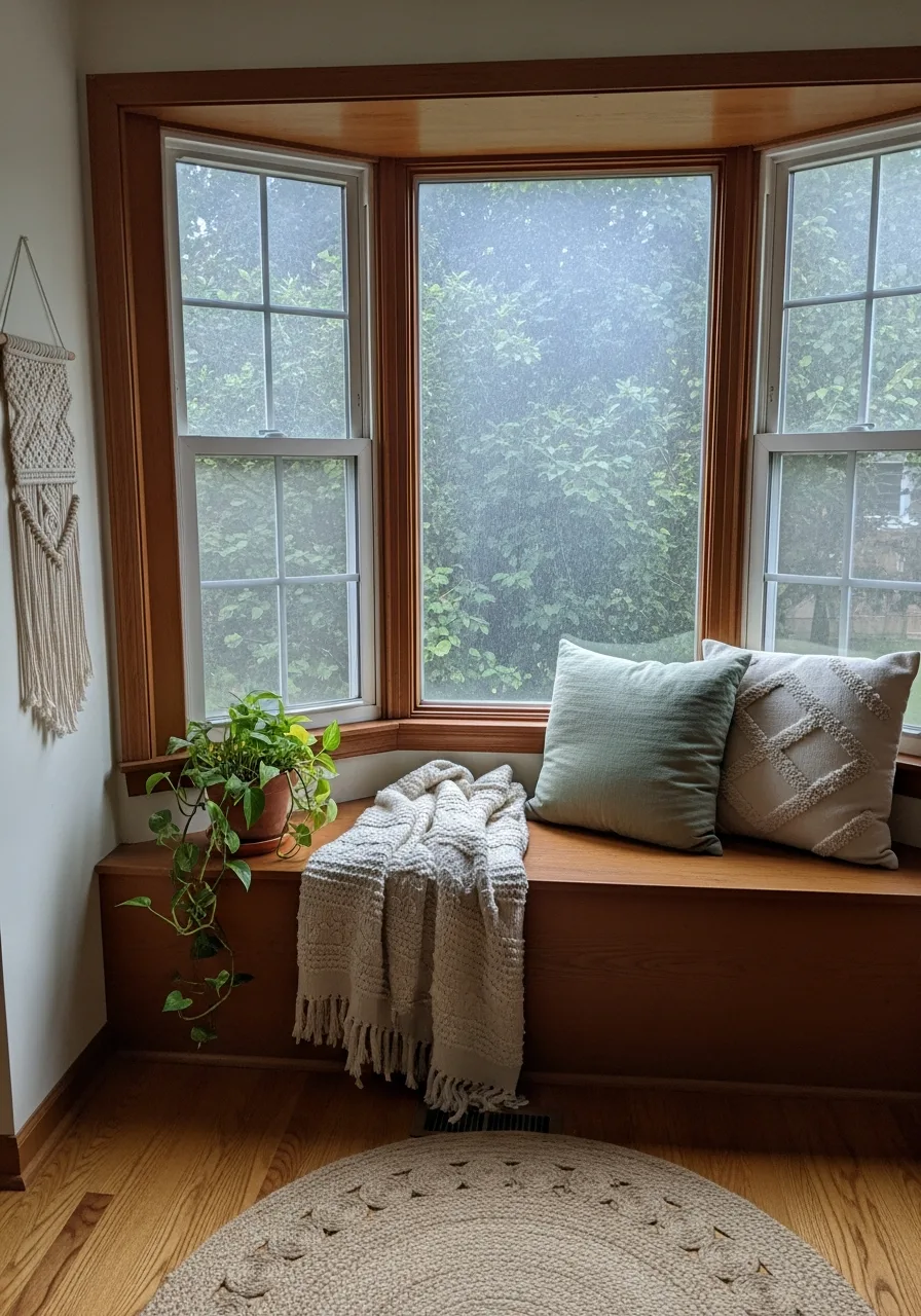 22. Boho Bay Window Style