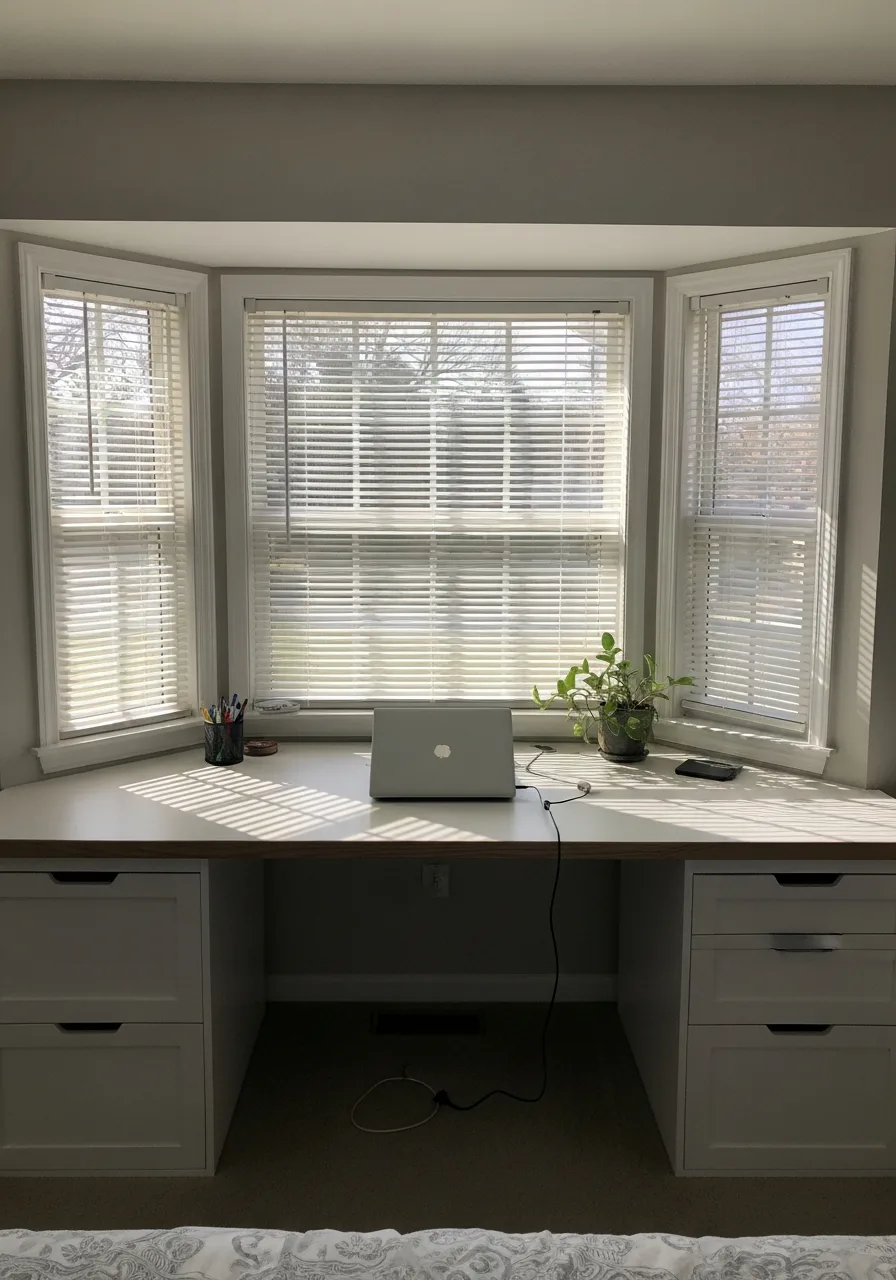25. Built-In Desk With Storage