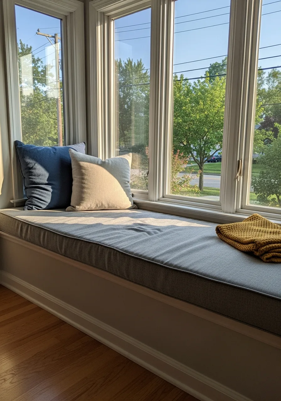 30. Upholstered Window Seat