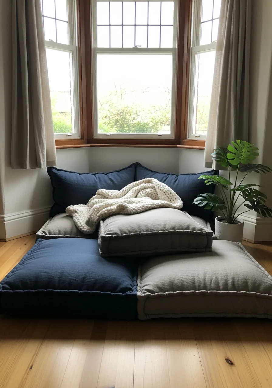 40. Floor Cushion Lounge