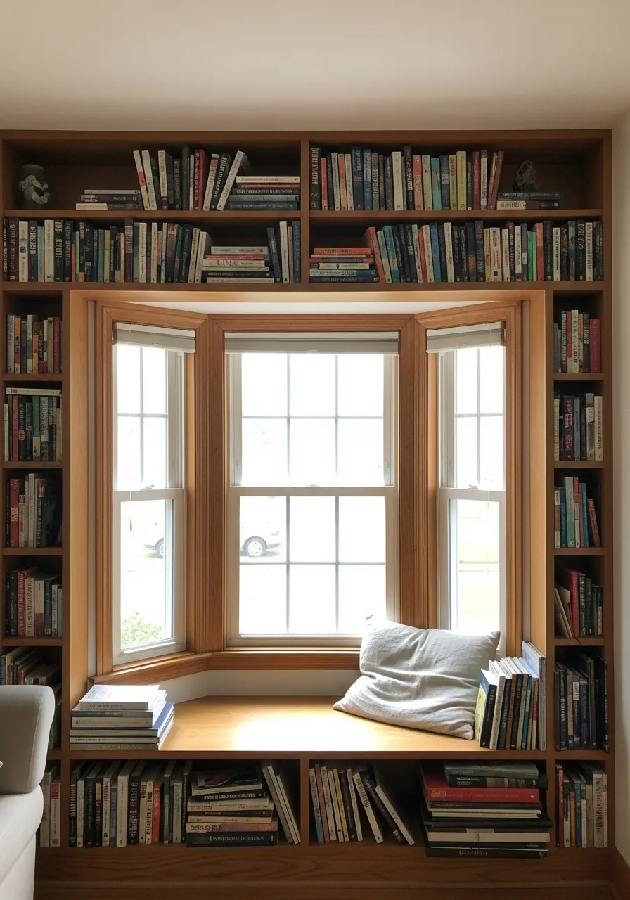 6. Built-In Bookshelves