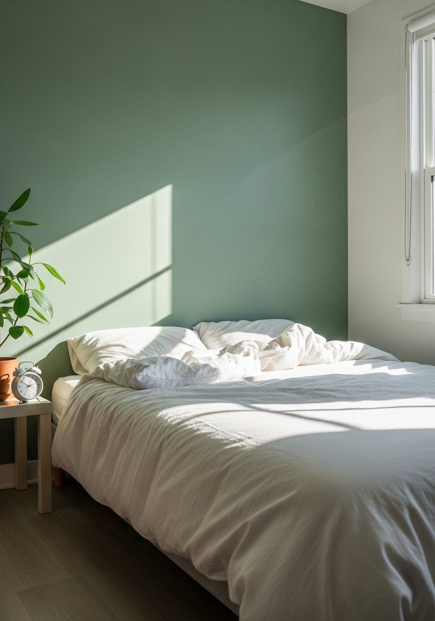 1. Sage Green and Warm White