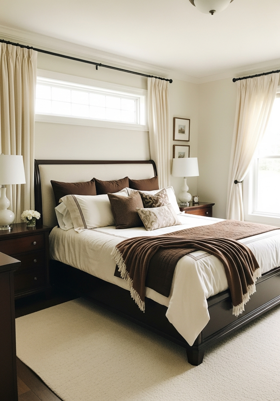 14. Chocolate Brown and Cream