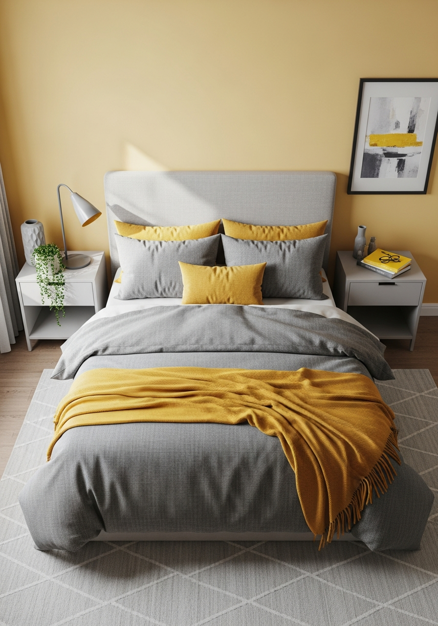 17. Mustard Yellow and Gray