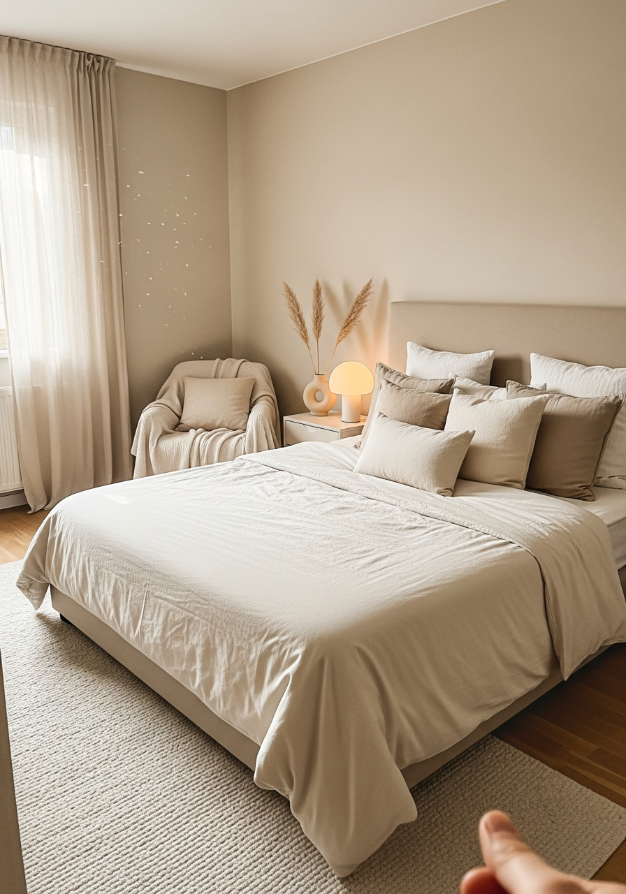 3. Soft Beige and Cream