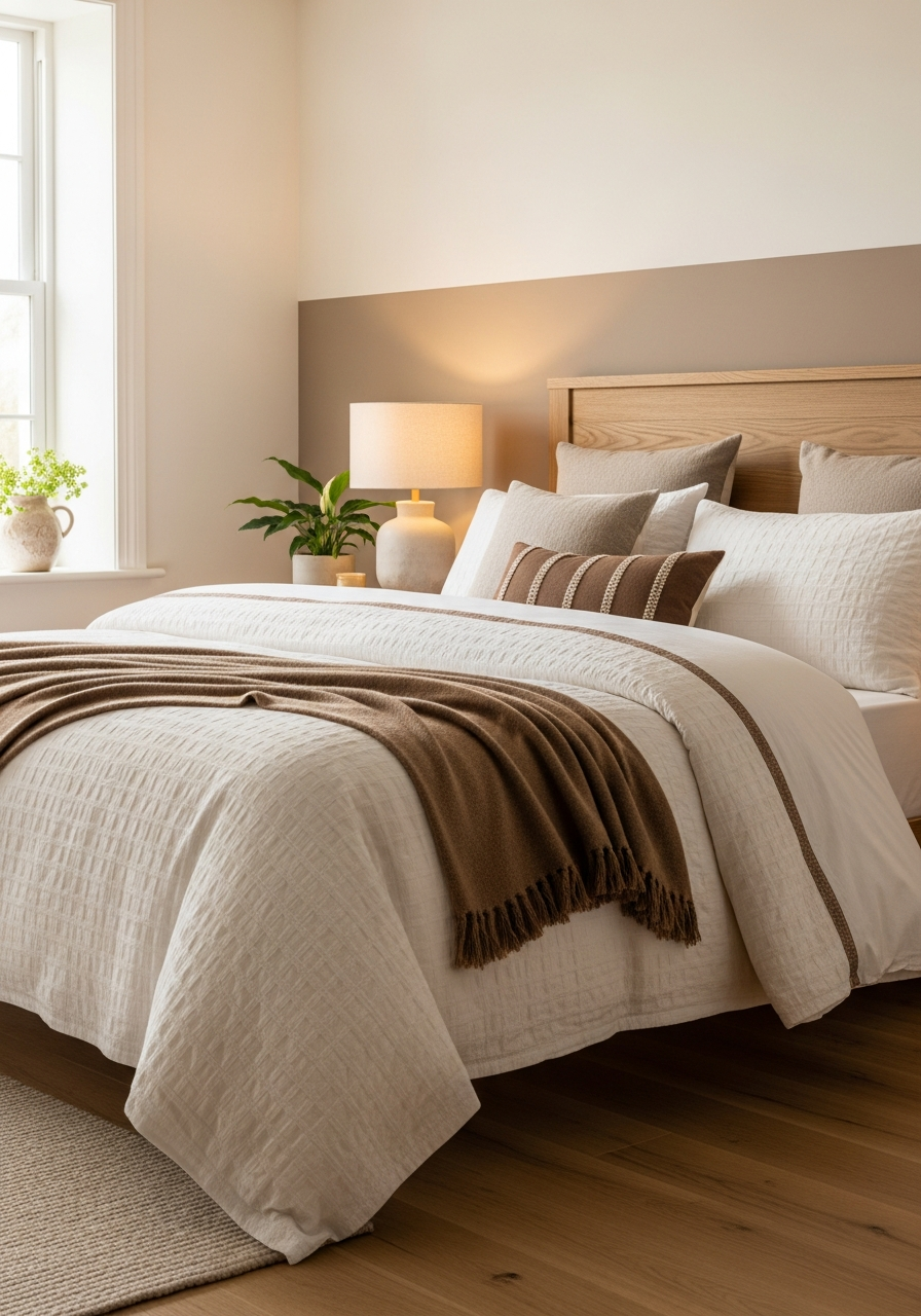 39. Warm Ivory and Soft Brown