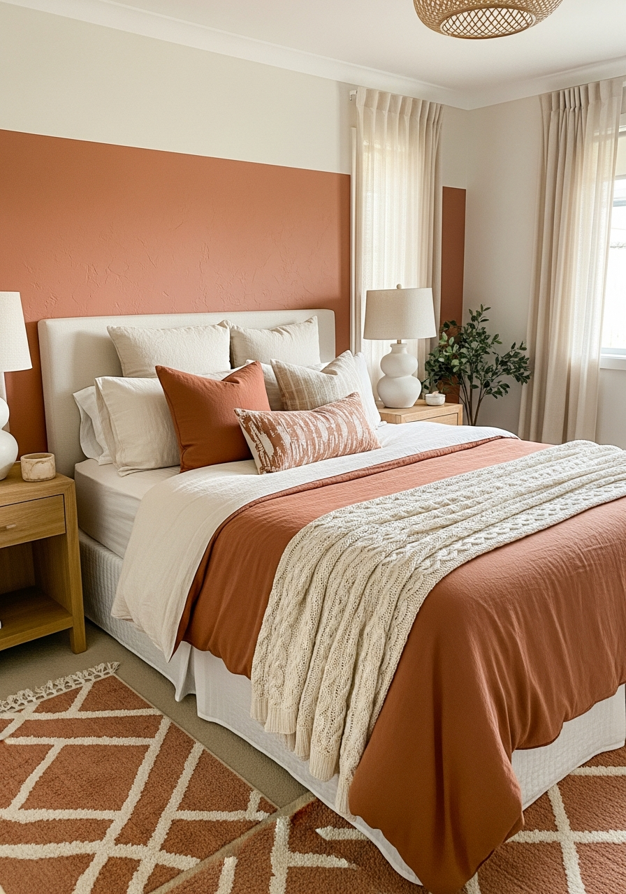 8. Terracotta and Cream