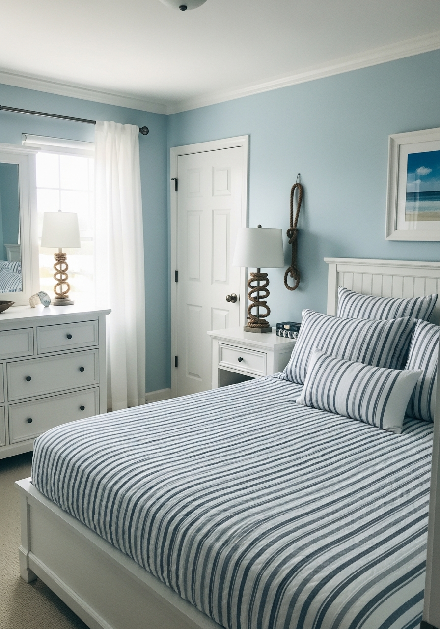 2. Coastal Blue White Retreat