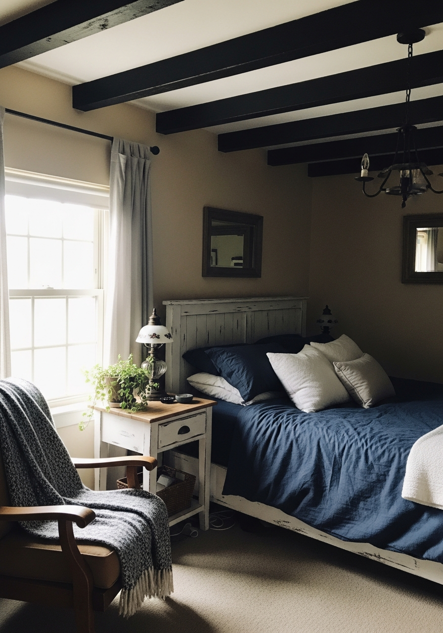 38. Blue and White Rustic