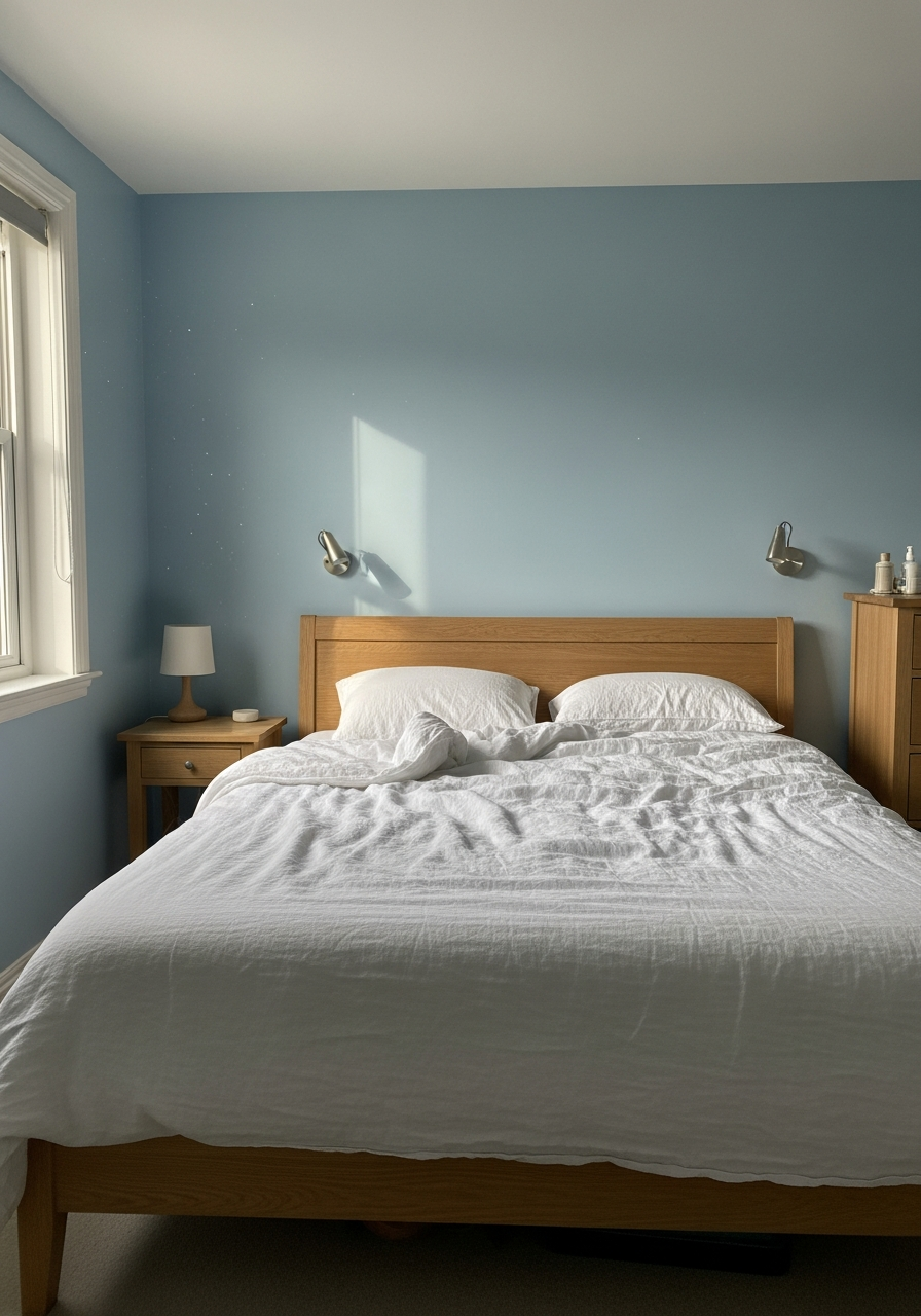 4. Powder Blue Serenity Bedroom
