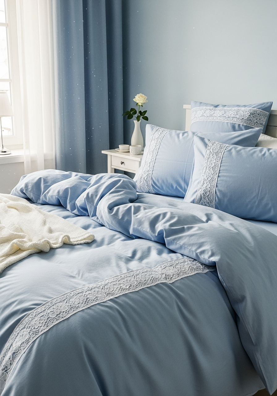 50. Soft Blue White Romantic