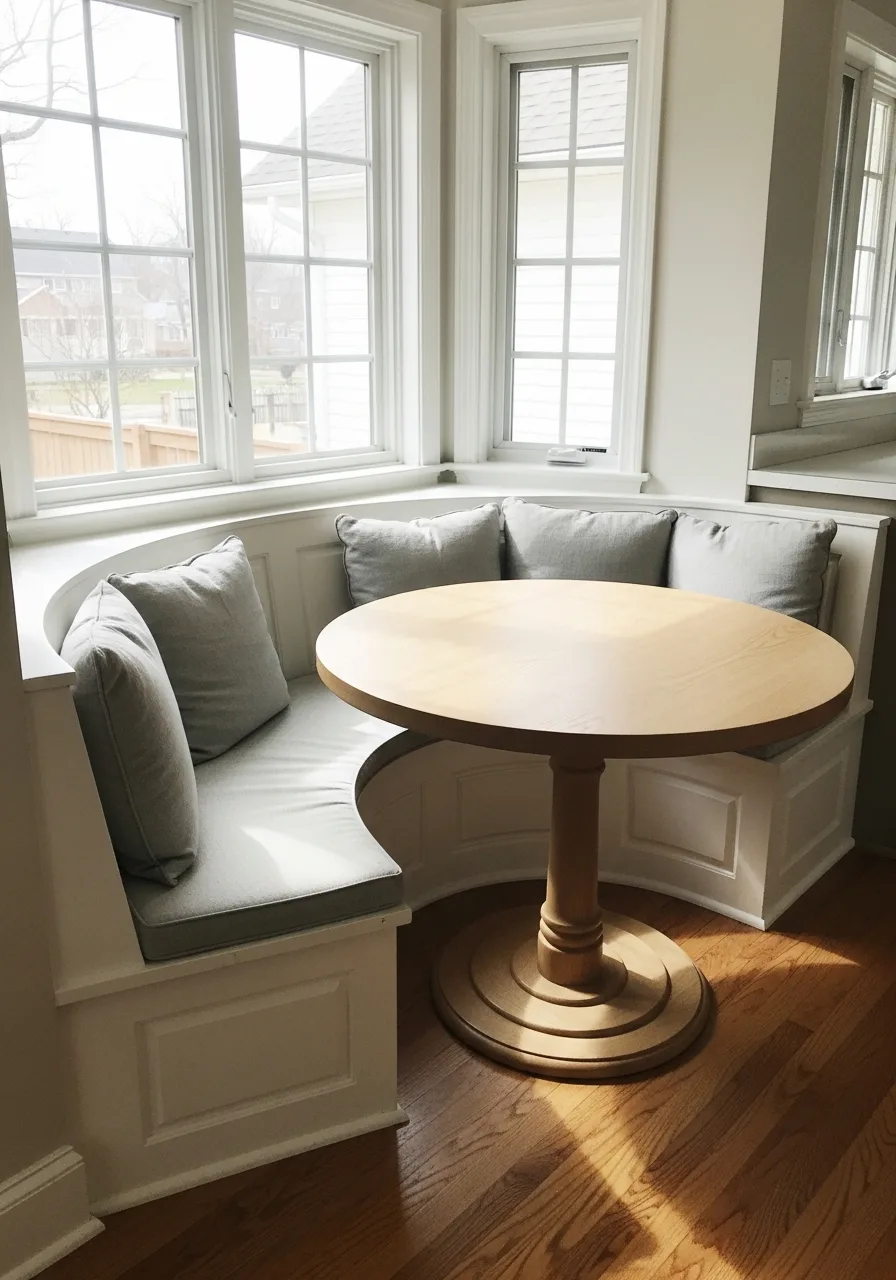 11. Curved Bench Seating