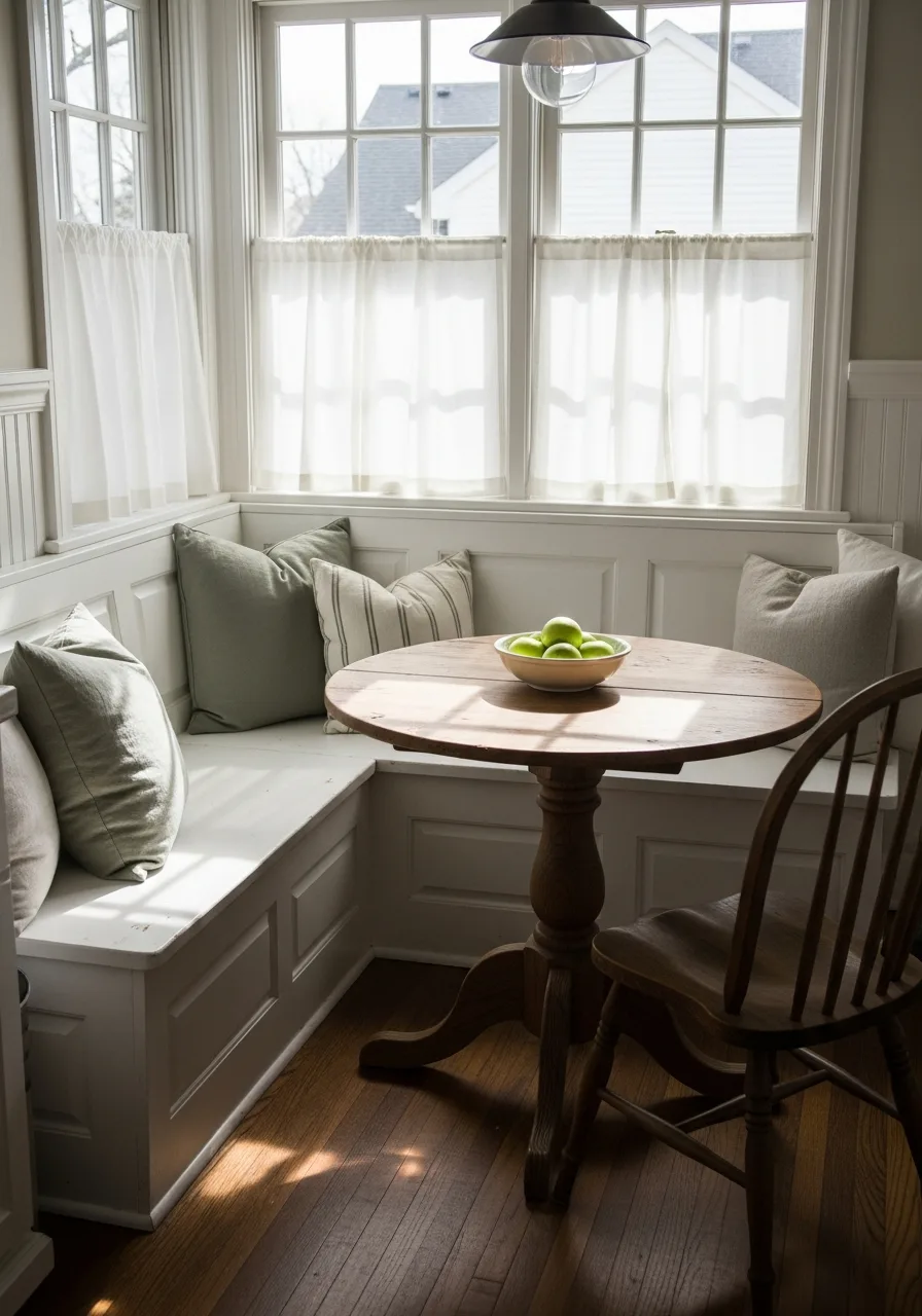 27. Cottage Style Breakfast Nook