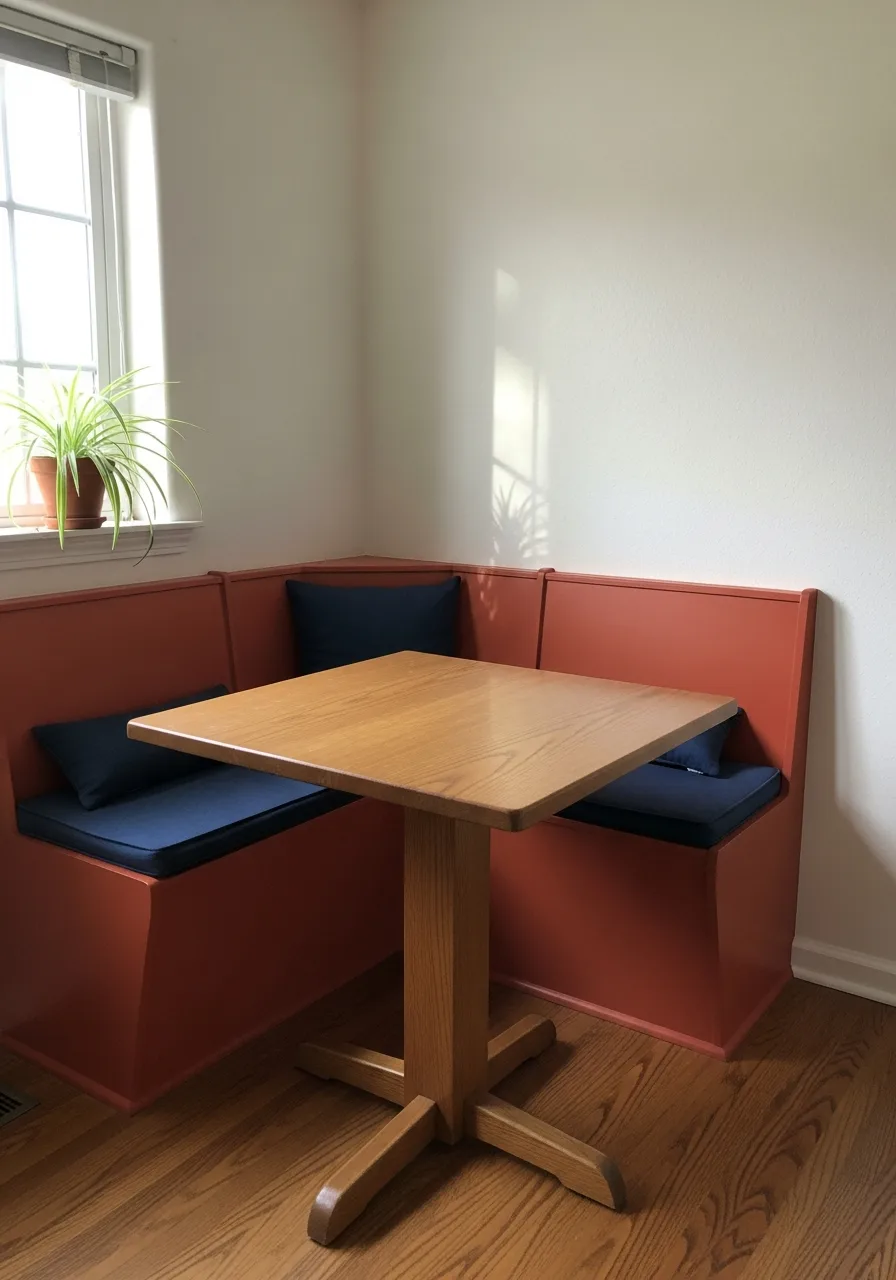 35. Bold Color Seating Nook