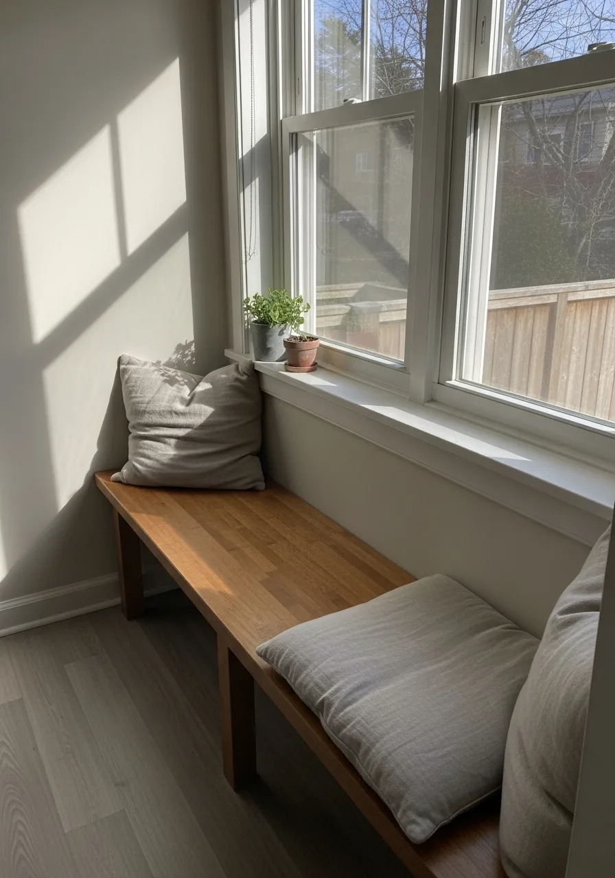 36. Bench Along Window Wall