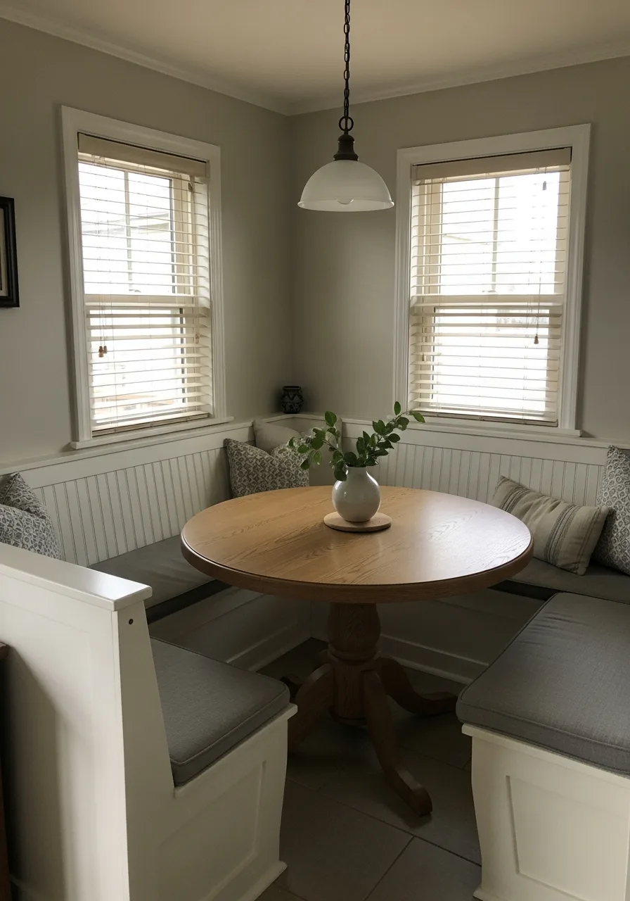 5. U-Shaped Banquette Design