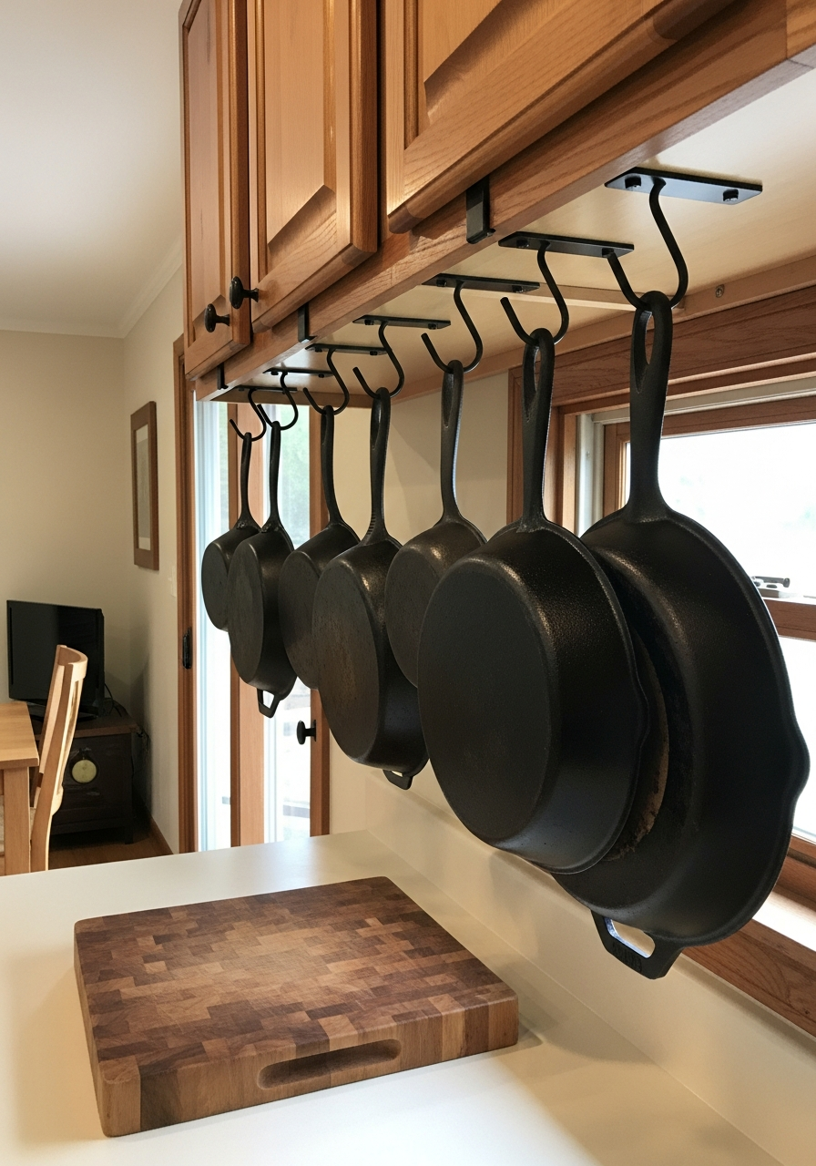 5. Under Cabinet Hook Storage