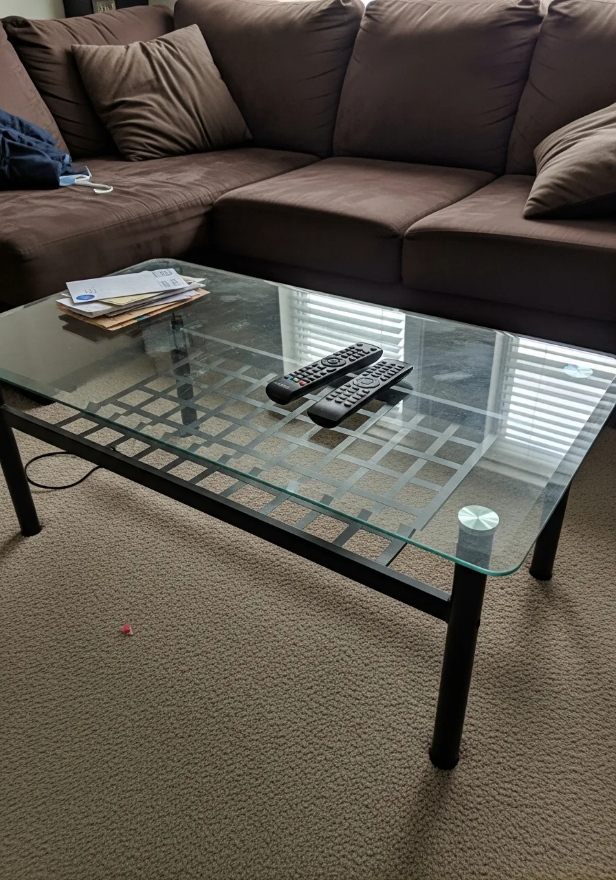 10. Glass Coffee Table