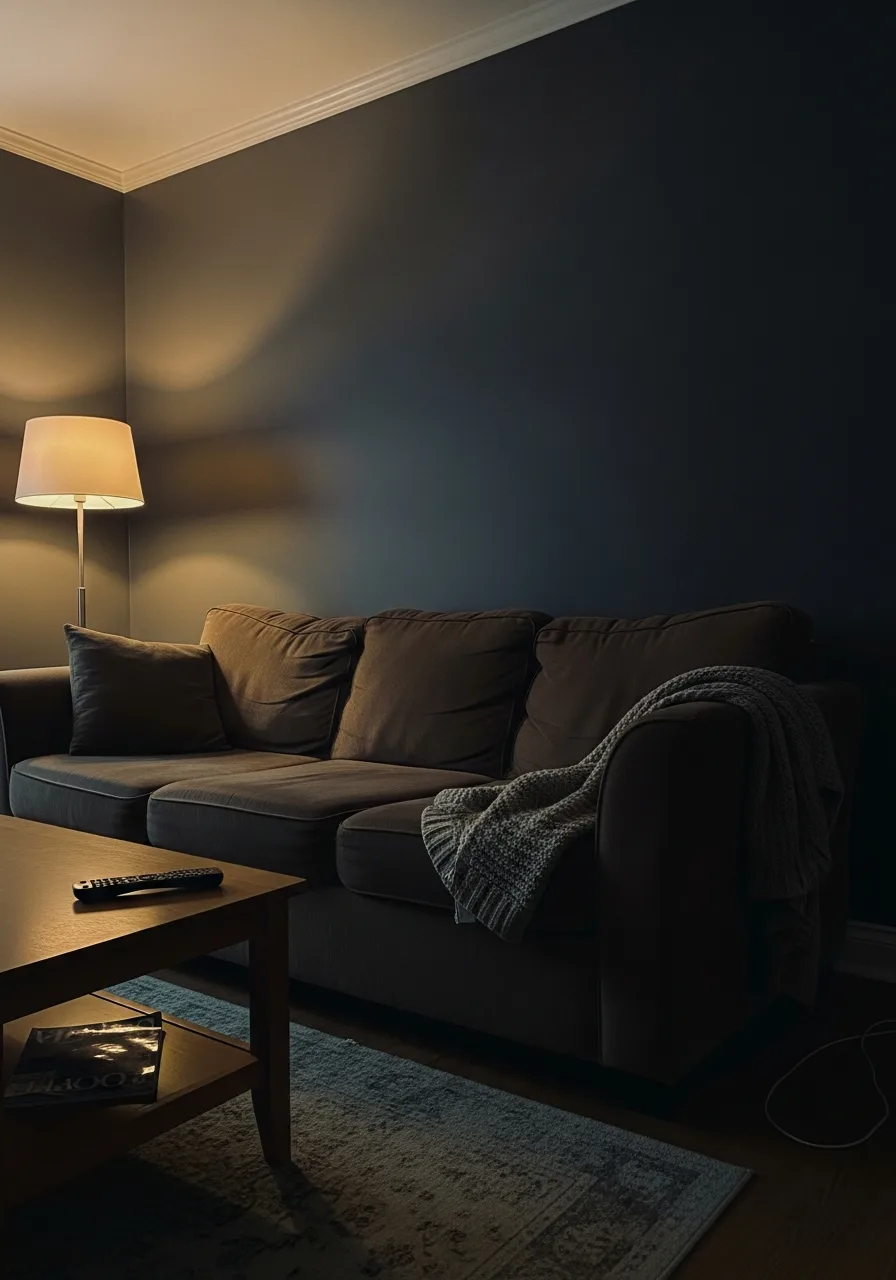 42. Dark Moody Living Room