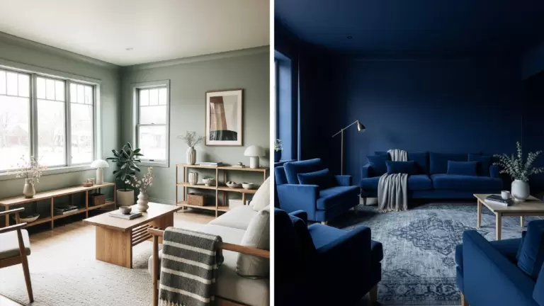 50 Bold Living Room Color Drenching Ideas