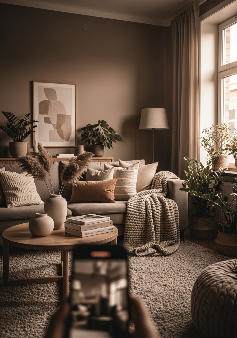 17. Warm Taupe Neutral Room