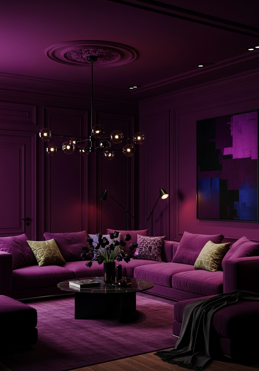 18. Plum Purple Bold Space