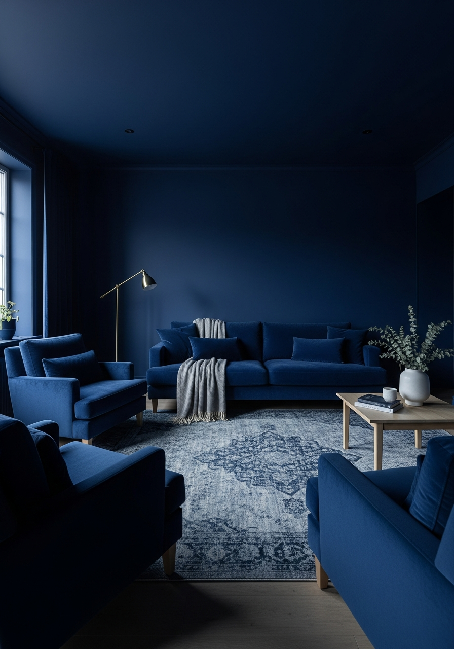 2. Deep Navy Blue Palette