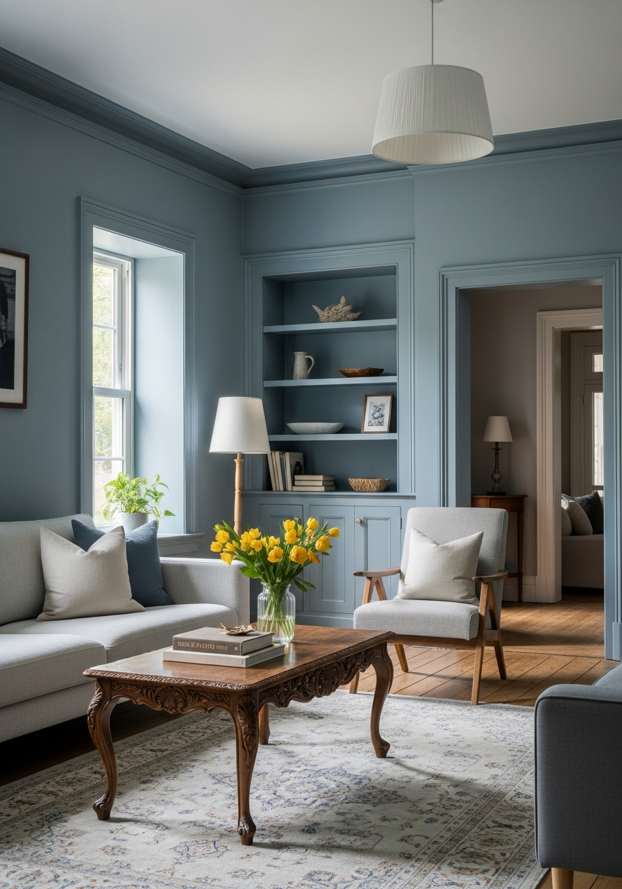 21. Dusty Blue Timeless Interior