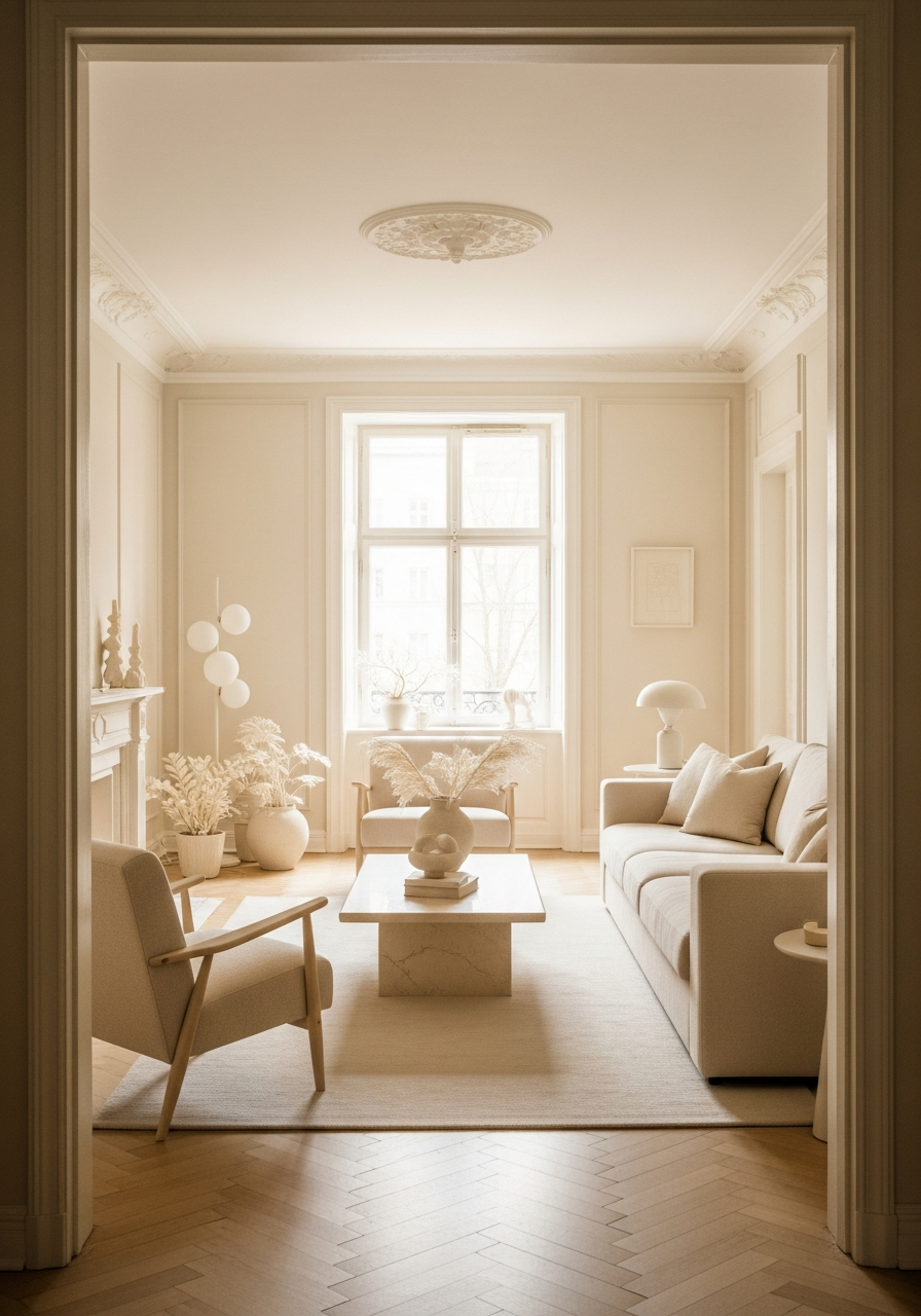 23. Warm Ivory Elegant Space