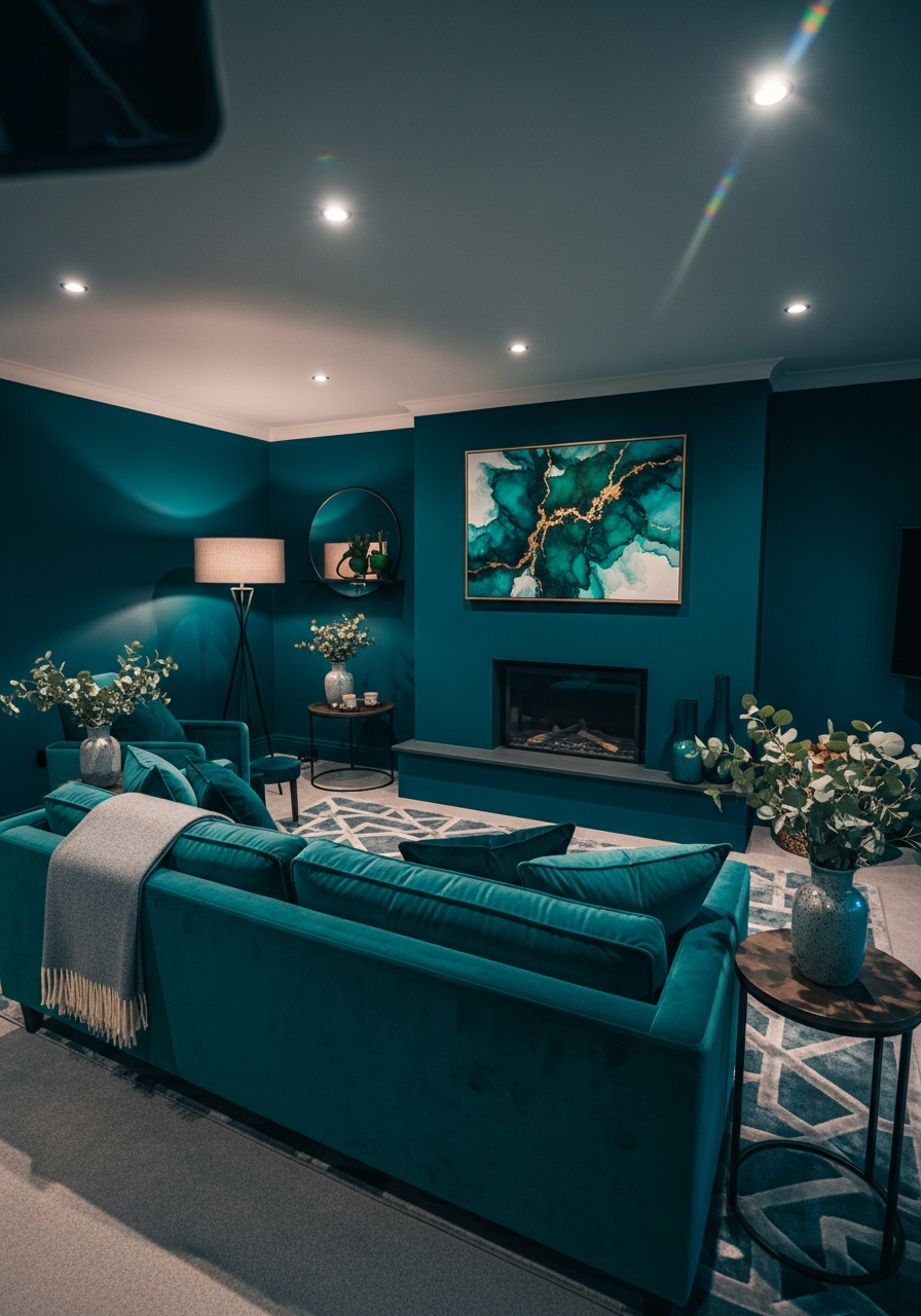 26. Dark Teal Stylish Atmosphere