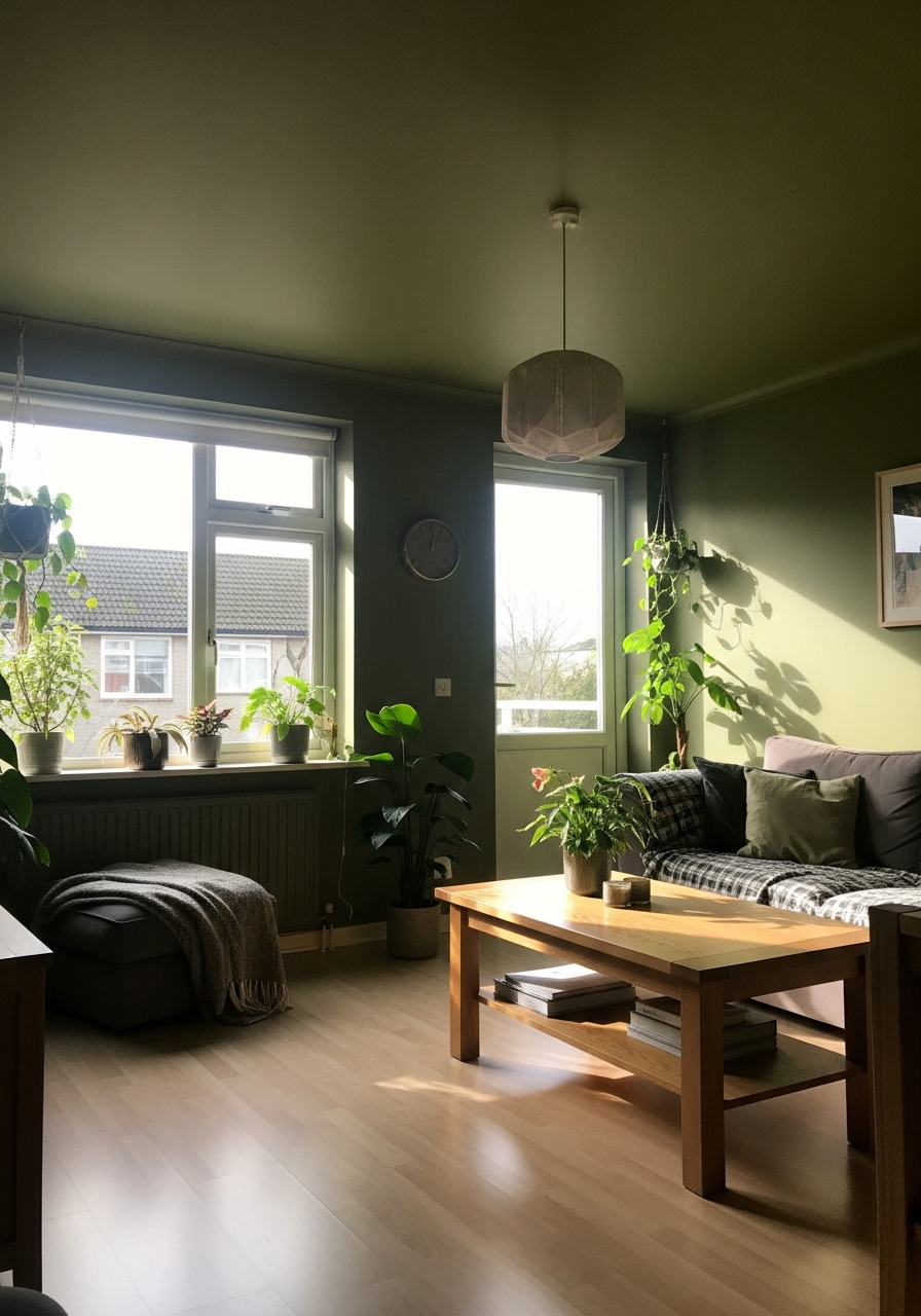 48. Dark Olive Moody Space