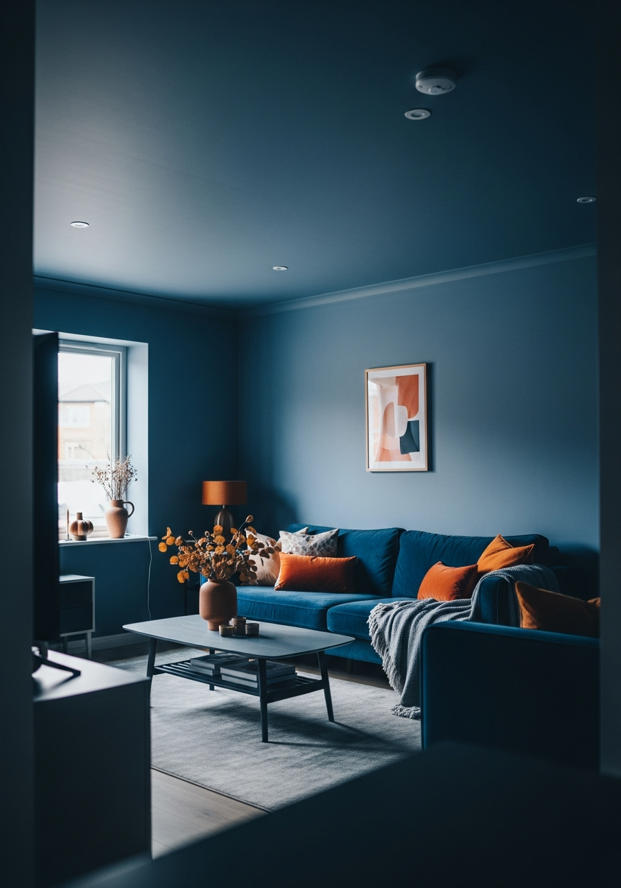 50. Smoky Blue Modern Look