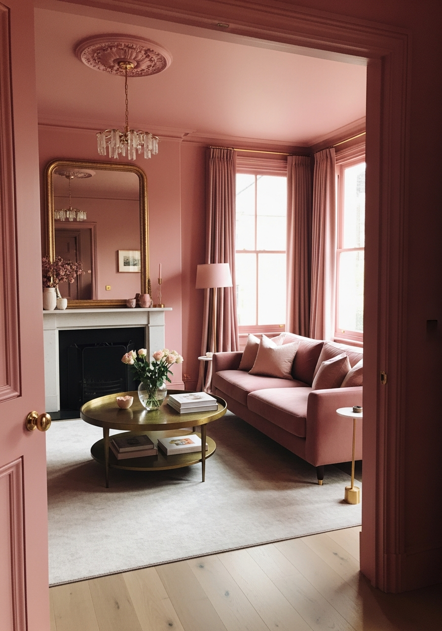 6. Dusty Pink Elegant Room