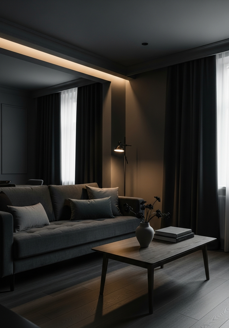 7. Charcoal Gray Moody Room