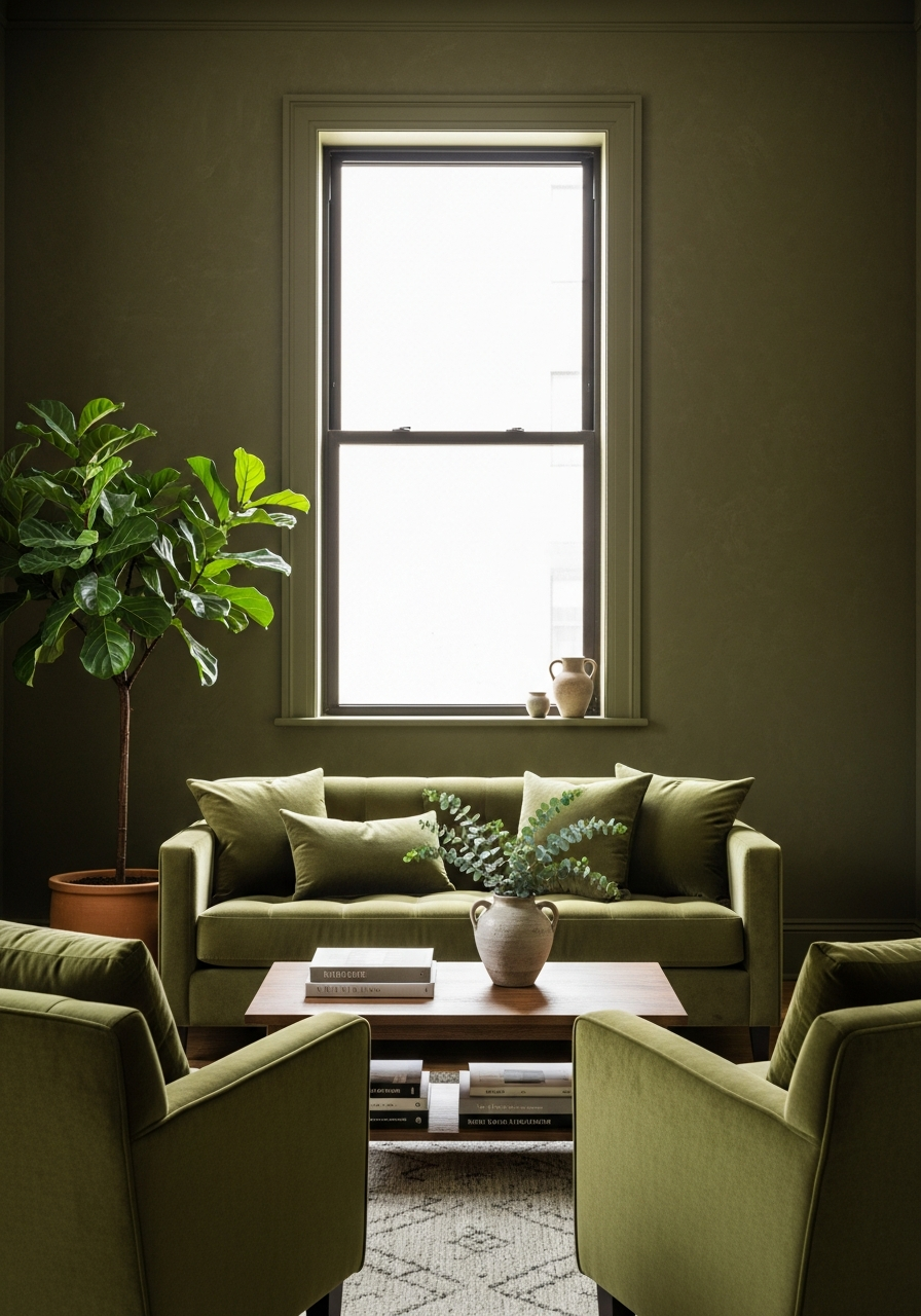 9. Olive Green Natural Space