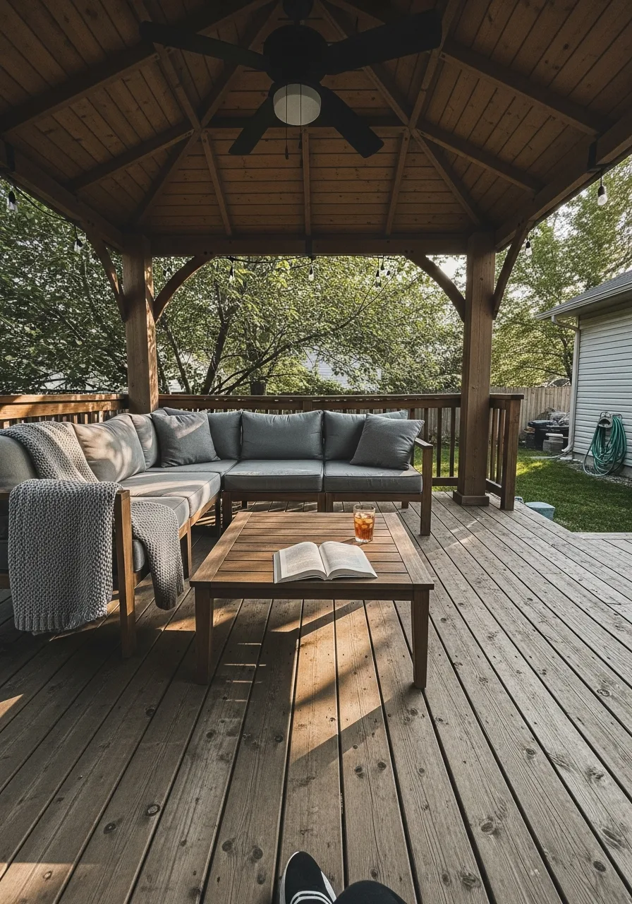 10. Gazebo Covered Deck Area