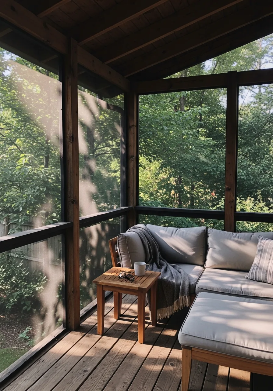 21. Screened-In Covered Deck