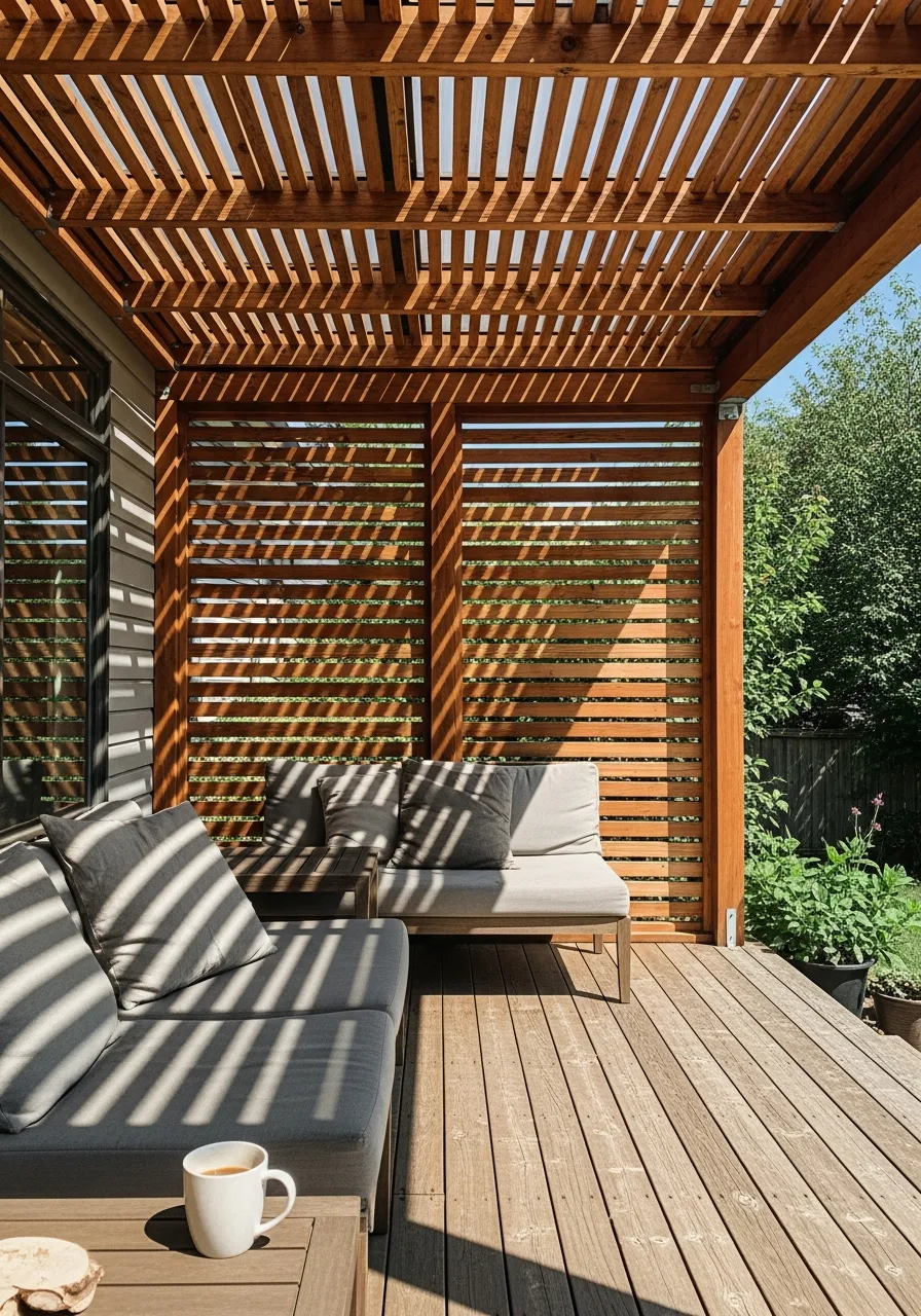 29. Wooden Slat Roof Design