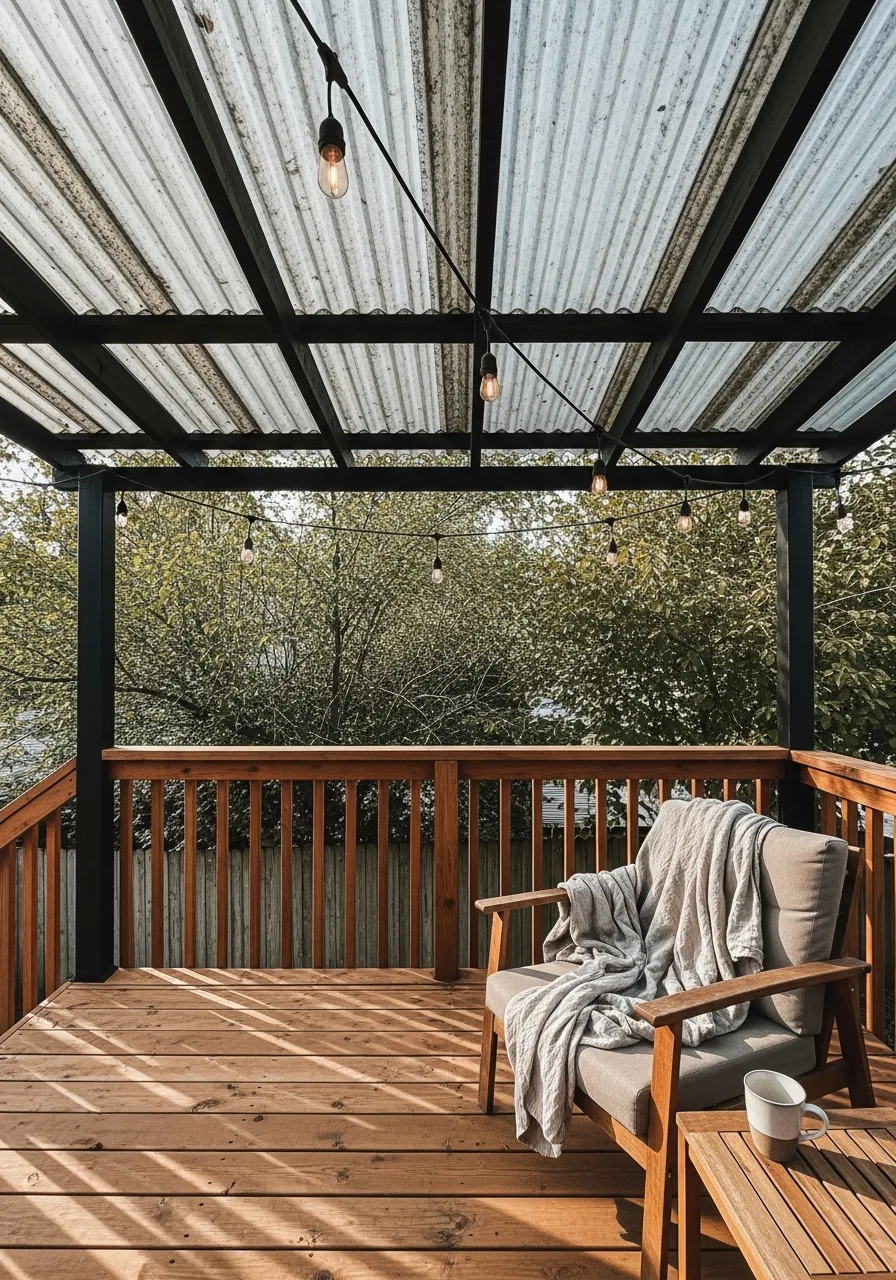 42. Industrial Corrugated Deck Canopy