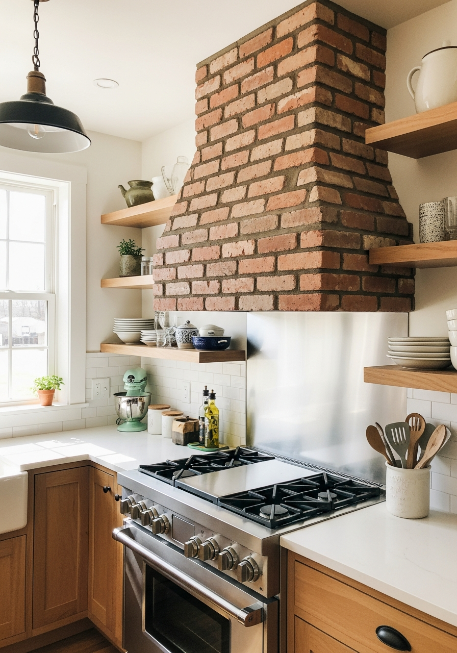 15. Brick Style Hood Cover