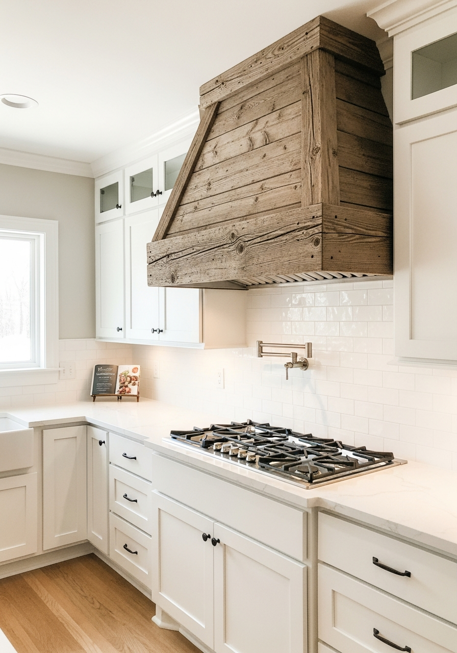 23. Wood Beam Accent Hood